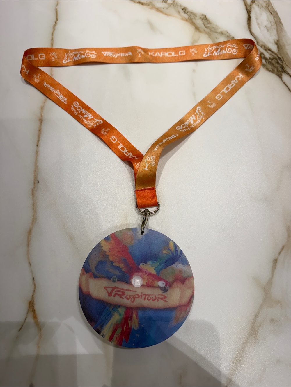 Karol G concert lanyard